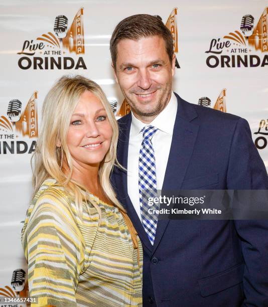 Jason MacDonald and Heather Locklear attend the world premiere of the Lifetime original movie 'Don't Sweat the Small Stuff: The Kristine Carlson...