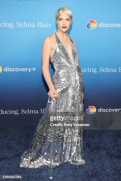 Selma Blair attends a special screening of Discovery+'s "Introducing, Selma Blair" at Directors Guild of America on October 14, 2021 in Los Angeles,...