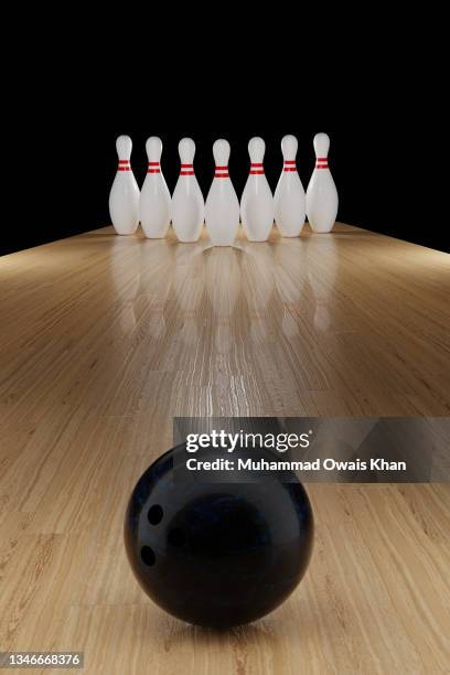 ten pin bowling - bowling pin stock-fotos und bilder