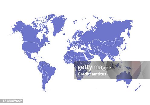Carte du monde divisée Carte du monde divisée