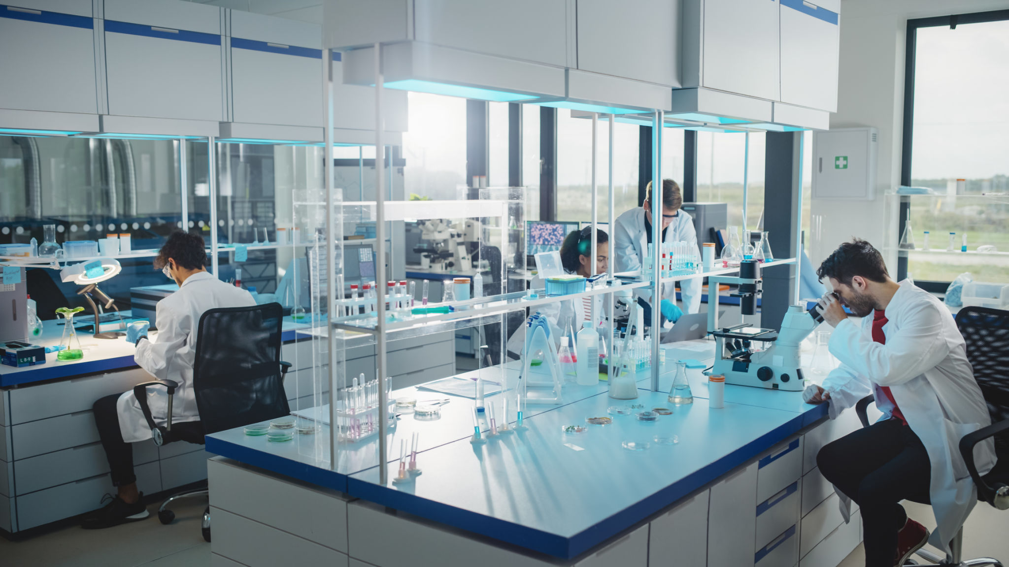chemistry student lab