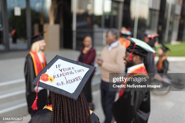 graduation. personalized mortarboards - personalized medicine stock pictures, royalty-free photos & images