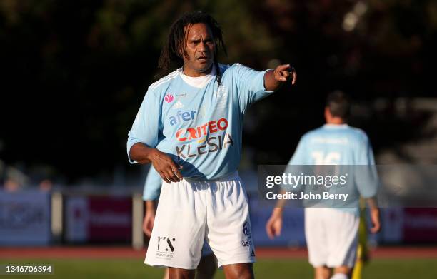 Christian Karembeu of VCF during the charity football match between Varietes Club de France and CHI PSG , to benefit 'Fondation des Hopitaux'...