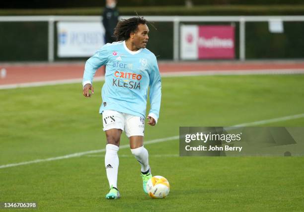 Christian Karembeu of VCF during the charity football match between Varietes Club de France and CHI PSG , to benefit 'Fondation des Hopitaux'...