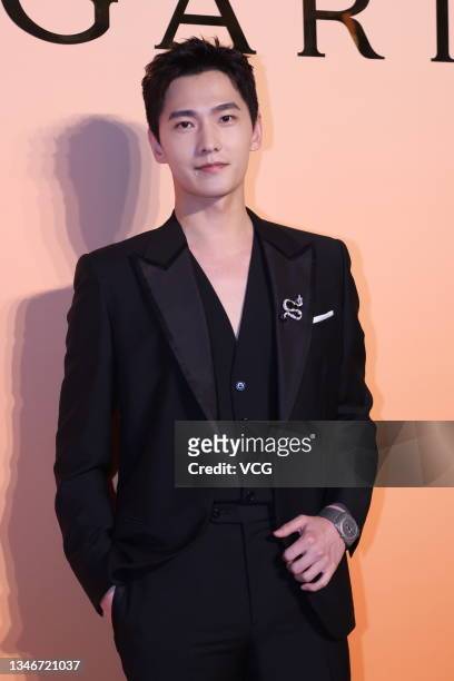 Actor Yang Yang attends a Bulgari event on October 15, 2021 in Shanghai, China.