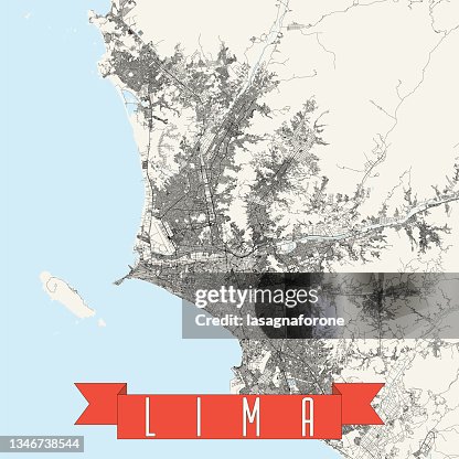 Lima, Peru Vector Map Lima, Peru Vector Map