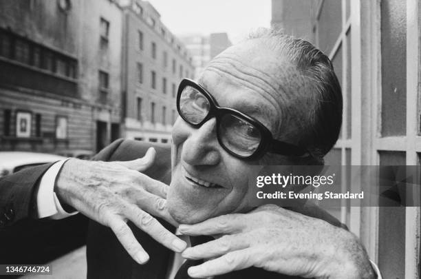 English comedian and actor Arthur Askey , UK, 9th December 1970.