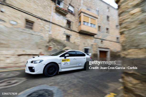 An assistant car of WRC during the second day of the FIA WRC RACC Catalunya on October 15, 2021 in Salou, Spain.