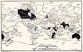THE BRITISH EMPIRE 1897   (High resolution with great detail)