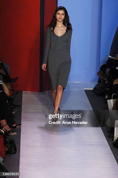 Model wearing Chaiken Fall 2006 during Olympus Fashion Week Fall 2006 - Chaiken - Runway at The Atelier, Bryant Park in New York City, New York,...