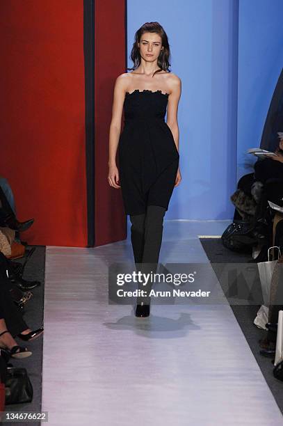 Model wearing Chaiken Fall 2006 during Olympus Fashion Week Fall 2006 - Chaiken - Runway at The Atelier, Bryant Park in New York City, New York,...