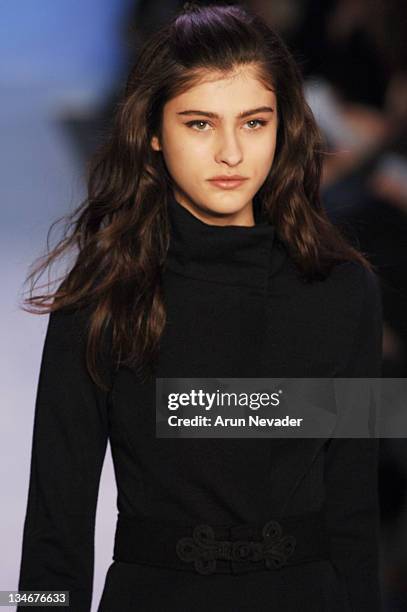 Model wearing Chaiken Fall 2006 during Olympus Fashion Week Fall 2006 - Chaiken - Runway at The Atelier, Bryant Park in New York City, New York,...