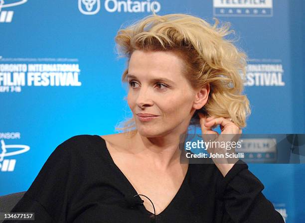 Juliette Binoche during 31st Annual Toronto International Film Festival - "Breaking and Entering" Press Conference at Sutton Place in Toronto,...