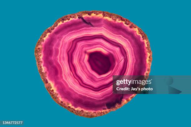 luxury raw purple agate crystal surface texture as a background. natural pattern surface, abstract design element of mineral stone macro closeup. - agate stock pictures, royalty-free photos & images