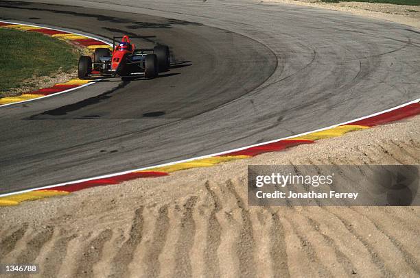 Formula Atlantic driver Roger Yasukawa drives one of the identical Reynard Dodge V-6s during the Toyota Atlantic Championship, Round 10 for the...