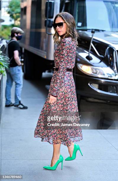 Victoria Beckham arrives to DUMBO House in Brooklyn on October 15, 2021 in New York City.