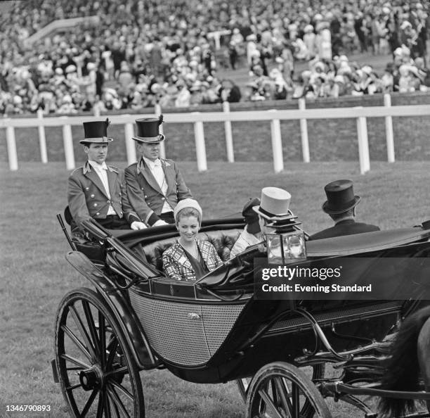 Princess Paola of Belgium, the wife of Prince Albert , attends Royal Ascot in the UK, 16th June 1964.