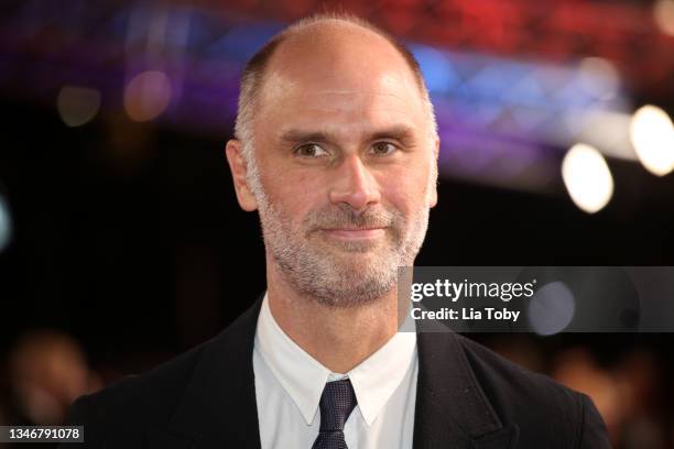 Jesse Armstrong attends the "Succession" European Premiere during the 65th BFI London Film Festival at The Royal Festival Hall on October 15, 2021 in...