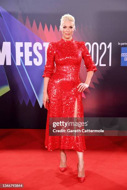 Hannah Waddingham attends the "Succession" European Premiere during the 65th BFI London Film Festival at The Royal Festival Hall on October 15, 2021...