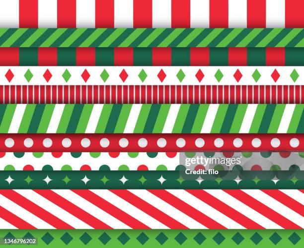 christmas holiday pattern layers - candy cane stock illustrations