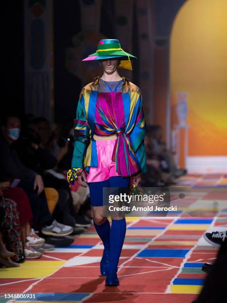 Models walk the runway during the Rukpong Raimaturapong collection during the 36th International Festival Of Fashion, Photography And Fashion...