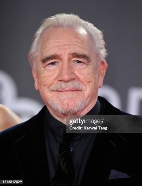 Brian Cox attends the "Succession" European Premiere during the 65th BFI London Film Festival at The Royal Festival Hall on October 15, 2021 in...