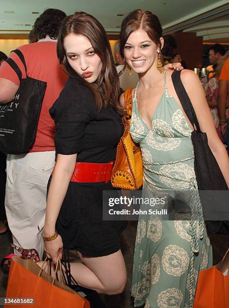 Kat Dennings and Rachel Melvin during Melanie Segal's Platinum Luxury Gifting Suite in Celebration of the 58th Annual Emmys and the 2006 MTV VMAs -...