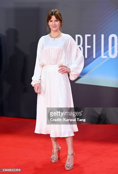 Fuschia Kate Sumner attends the "King Richard" UK Premiere during the 65th BFI London Film Festival at The Royal Festival Hall on October 15, 2021 in...