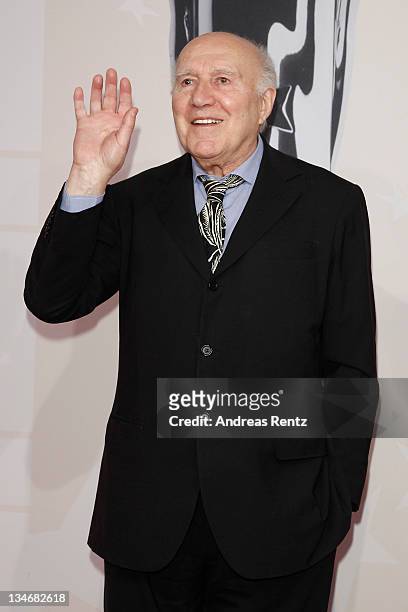 French actor Michel Piccoli arrives for the 24th European Film Awards 2011 at Tempodrom on December 3, 2011 in Berlin, Germany.