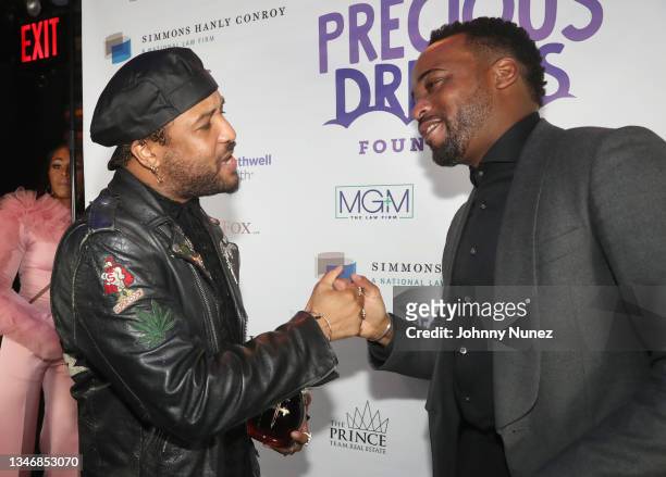 Ro James and Sherwin Robinson attend Precious Dreams Foundation's 10 Year Anniversary Award Gala at Marquee on October 14, 2021 in New York City.
