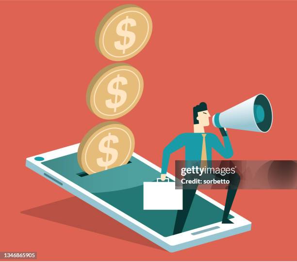 banking payment - businessman - inserting stock illustrations