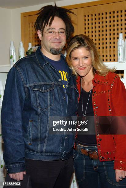 Adam Duritz and Tava Smiley during Glamour Presents Biolage Golden Globe Style Lounge - Day 2 at L'Ermitage Hotel in Beverly Hills, California,...
