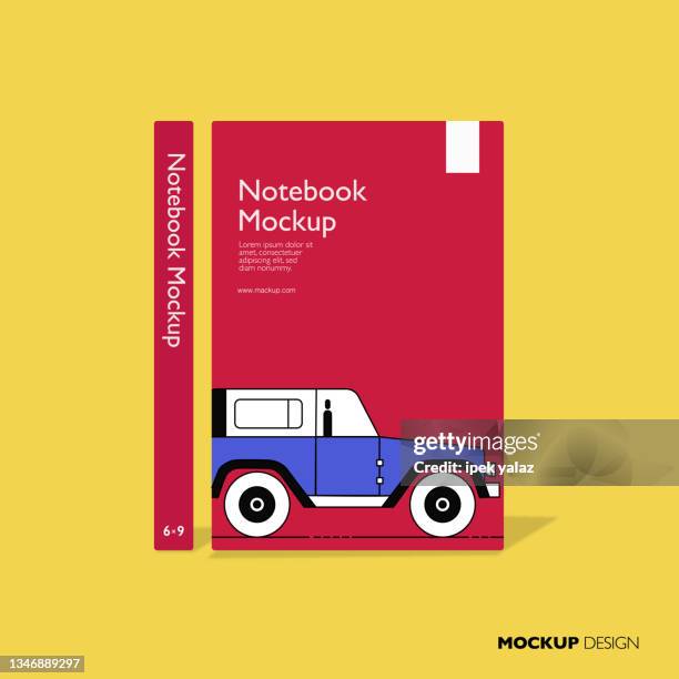 free book mockup.trendy colorful pattern suitable for book cover, background, packaging design and so on. - packaging mockup stock illustrations