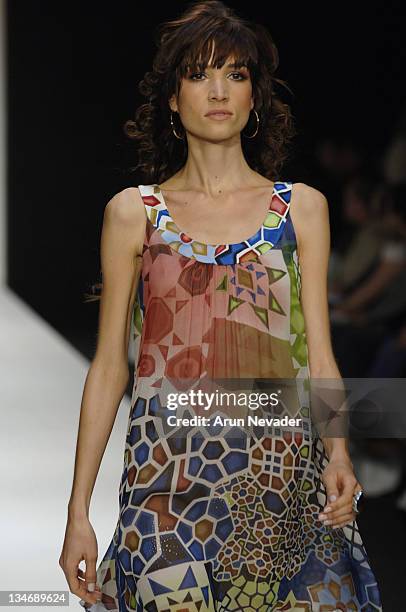 Model wearing Single Spring 2007 during Mercedes-Benz Spring 2007 Los Angeles Fashion Week at Smashbox Studios - Single - Runway at Smashbox Studios...