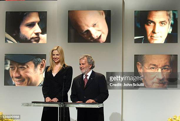 Mira Sorvino and Sid Ganis, President of the Academy of Motion Picture Arts and Sciences