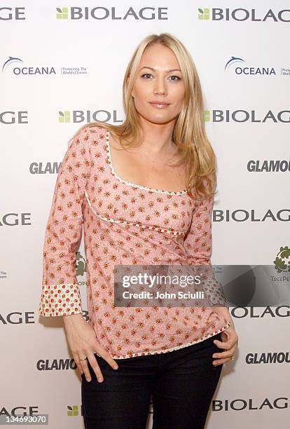 Sarah Wynter during Glamour Magazine Presents Biolage Golden Globe Style Lounge -Day 1 at L' Ermitage in Beverly Hills, CA, United States.