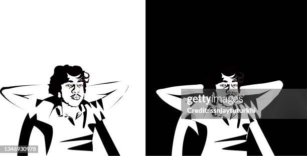 student is relaxing after examination , - reading report stock illustrations
