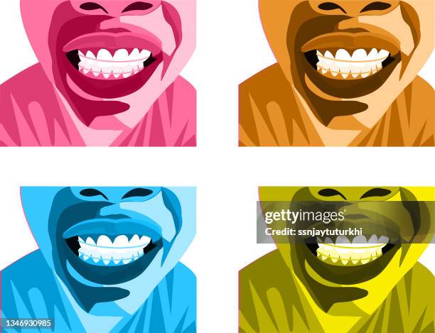 teeth braces - invisalign stock illustrations