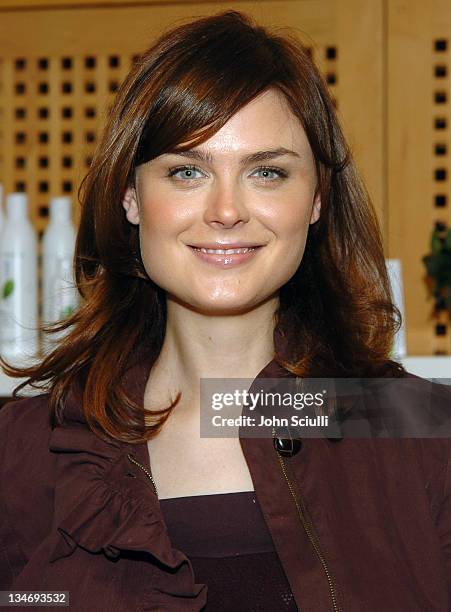 Emily Deschanel during Glamour Presents Biolage Golden Globe Style Lounge - Day 2 at L'Ermitage Hotel in Beverly Hills, California, United States.