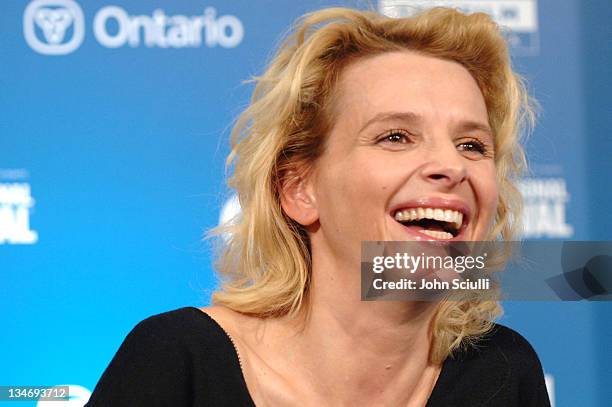 Juliette Binoche during 31st Annual Toronto International Film Festival - "Breaking and Entering" Press Conference at Sutton Place in Toronto,...