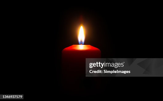The wax candle glows in the dark. The wax candle glows in the dark.
