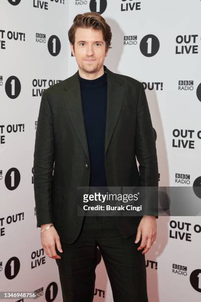 Greg James attends BBC Radio 1 Out Out! Live 2021 at Wembley Arena on October 16, 2021 in London, England.