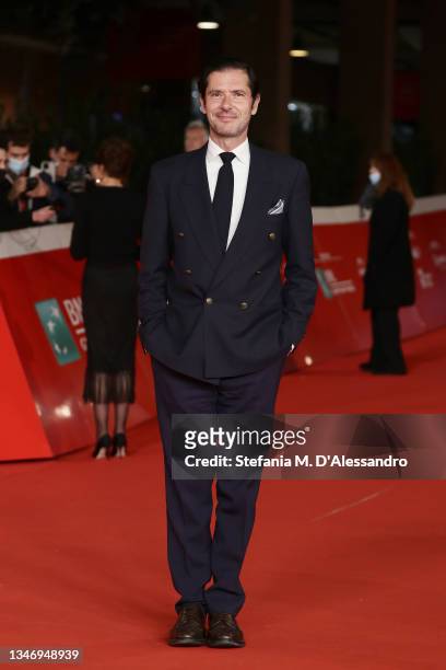 Melvin Poupad attends the red carpet of the movie "Les Jeunes Amants" during the 16th Rome Film Fest 2021 on October 16, 2021 in Rome, Italy.