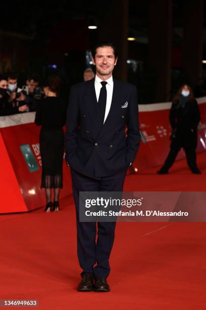 Melvin Poupad attends the red carpet of the movie "Les Jeunes Amants" during the 16th Rome Film Fest 2021 on October 16, 2021 in Rome, Italy.