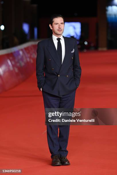 Melvin Poupad attends the red carpet of the movie "Les Jeunes Amants" during the 16th Rome Film Fest 2021 on October 16, 2021 in Rome, Italy.