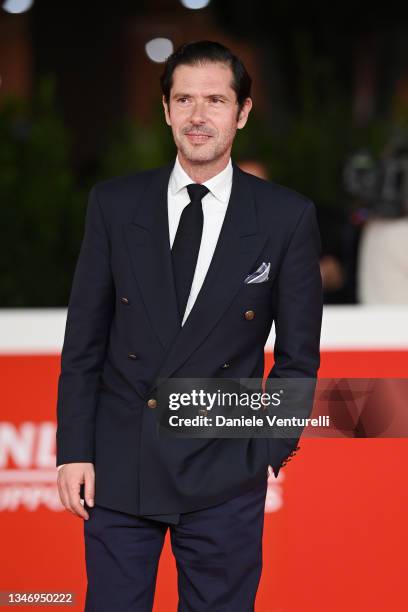 Melvin Poupad attends the red carpet of the movie "Les Jeunes Amants" during the 16th Rome Film Fest 2021 on October 16, 2021 in Rome, Italy.