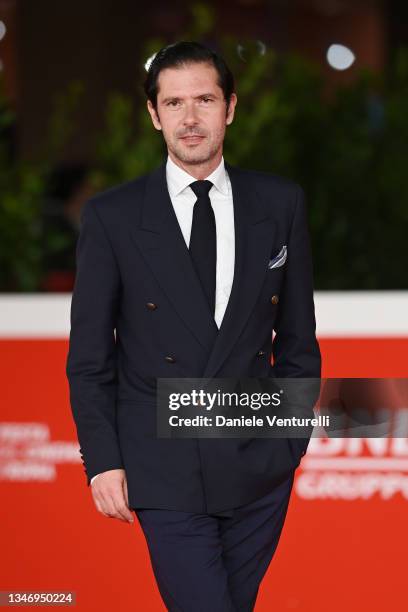 Melvin Poupad attends the red carpet of the movie "Les Jeunes Amants" during the 16th Rome Film Fest 2021 on October 16, 2021 in Rome, Italy.