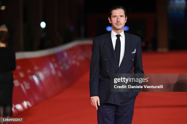 Melvin Poupad attends the red carpet of the movie "Les Jeunes Amants" during the 16th Rome Film Fest 2021 on October 16, 2021 in Rome, Italy.