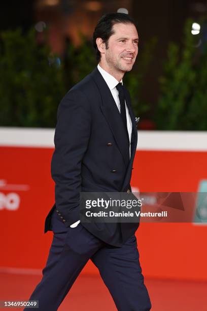 Melvin Poupad attends the red carpet of the movie "Les Jeunes Amants" during the 16th Rome Film Fest 2021 on October 16, 2021 in Rome, Italy.