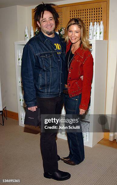 Adam Duritz and Tava Smiley during Glamour Presents Biolage Golden Globe Style Lounge - Day 2 at L'Ermitage Hotel in Beverly Hills, California,...